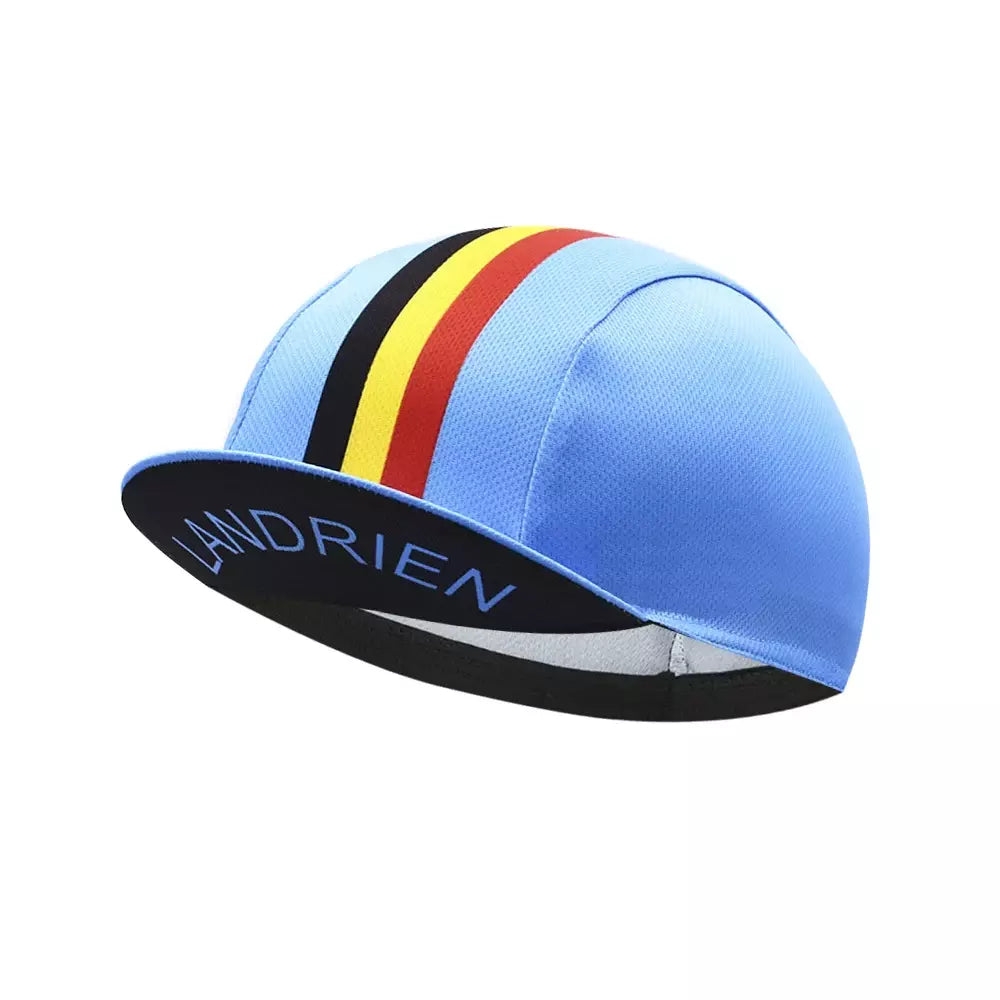 Landrien Belgium Blue Cycling Cap