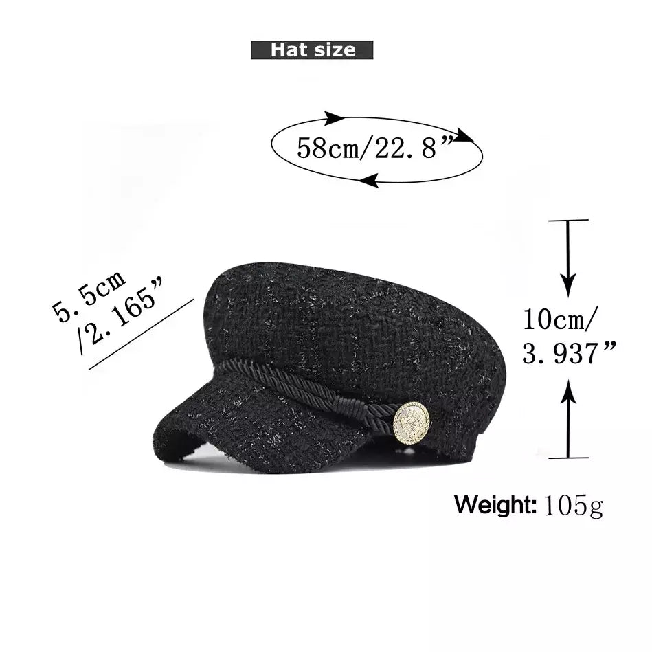 Laurent Furry Sailor Cap