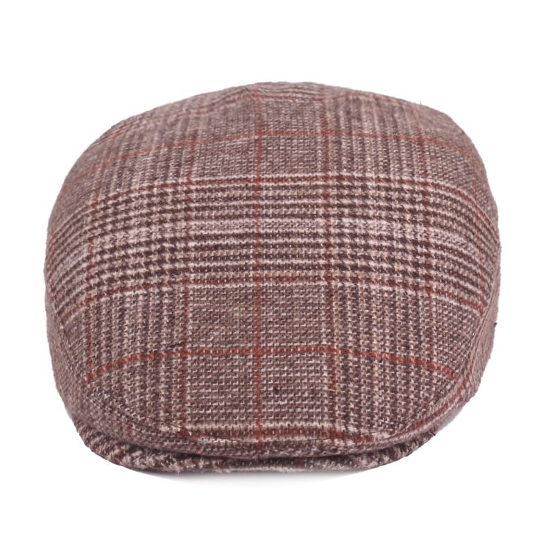 Lausanne Tartan Cotton Flat Cap
