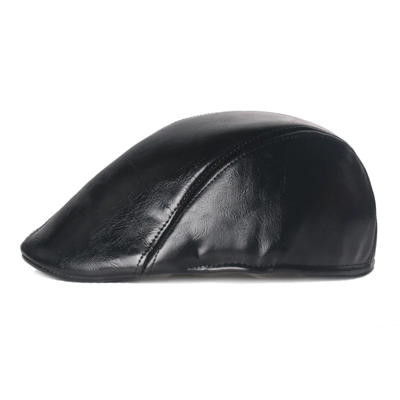 Lautrec Retro Leather Flat Cap