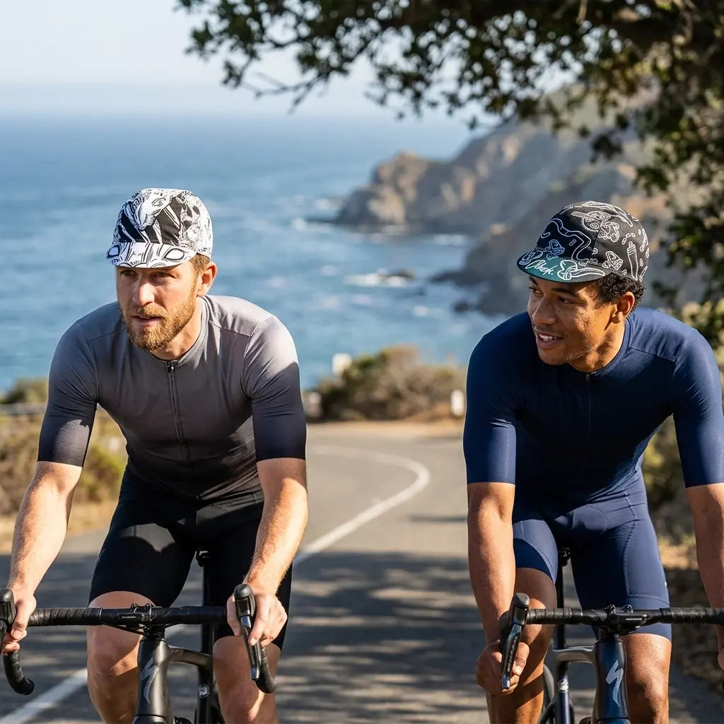 Le Tour Retro Breathable Elastic Cycling Cap