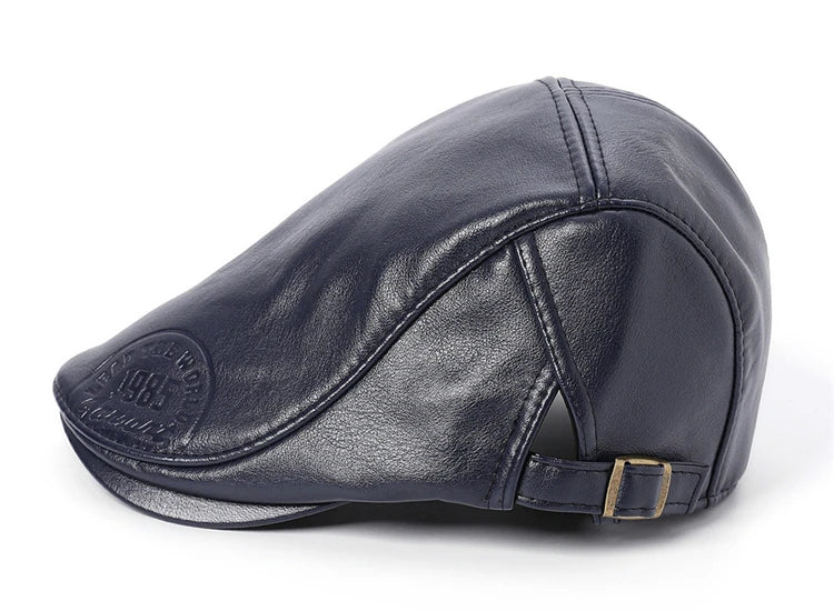 Lead The World 1985 Leather Duckbill Cap