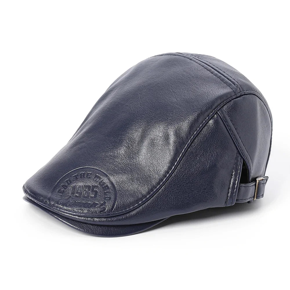 Lead The World 1985 Leather Duckbill Cap