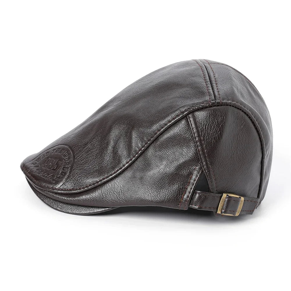 Lead The World 1985 Leather Duckbill Cap