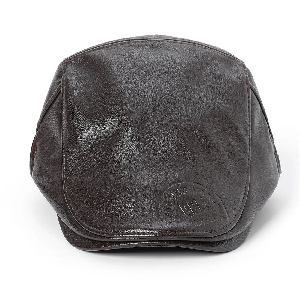 Lead The World 1985 Leather Duckbill Cap