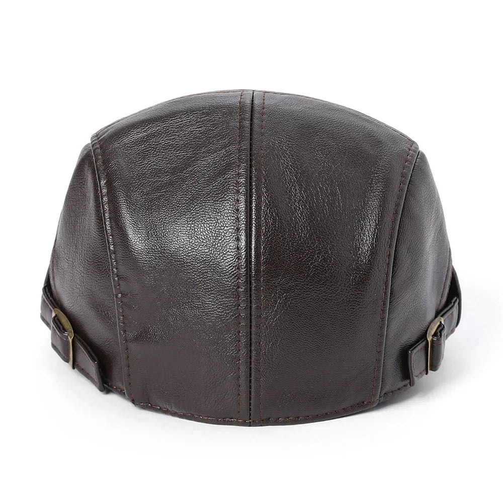 Lead The World 1985 Leather Duckbill Cap
