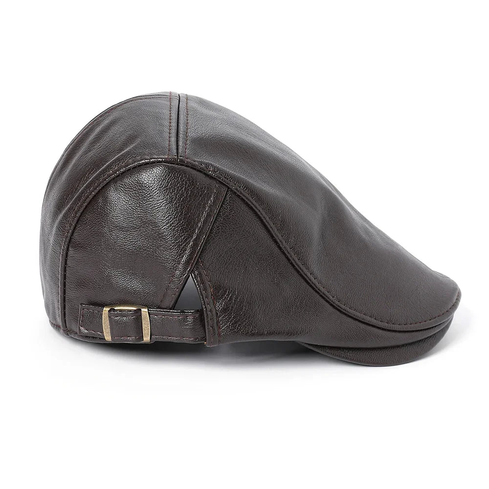 Lead The World 1985 Leather Duckbill Cap