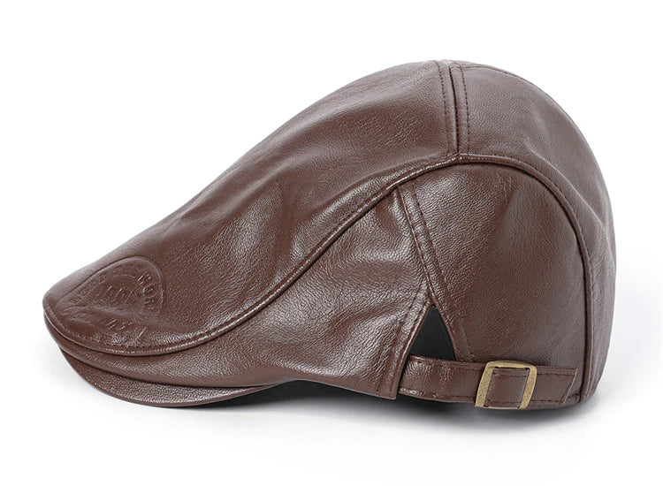 Lead The World 1985 Leather Duckbill Cap