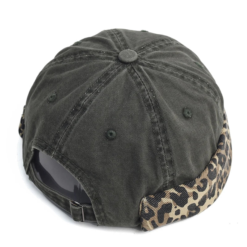 Leopard Cotton Brimless Docker Cap