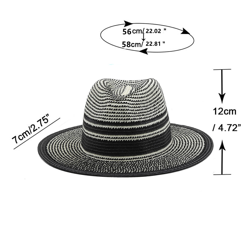 Levante Striped Fedora Hat