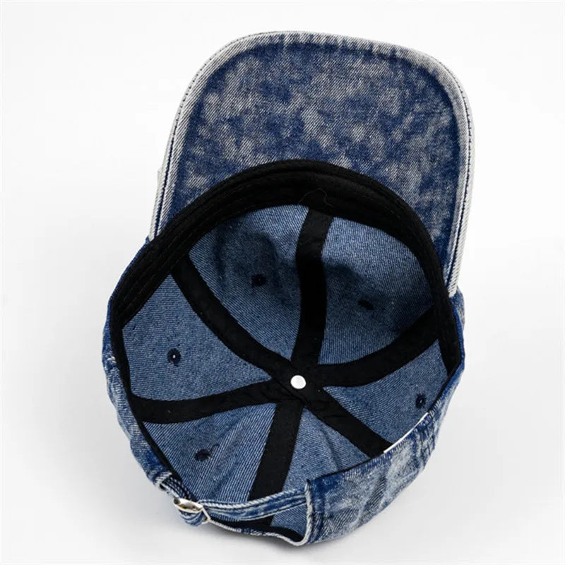 Lewis Degraded Denim Baseball Cap