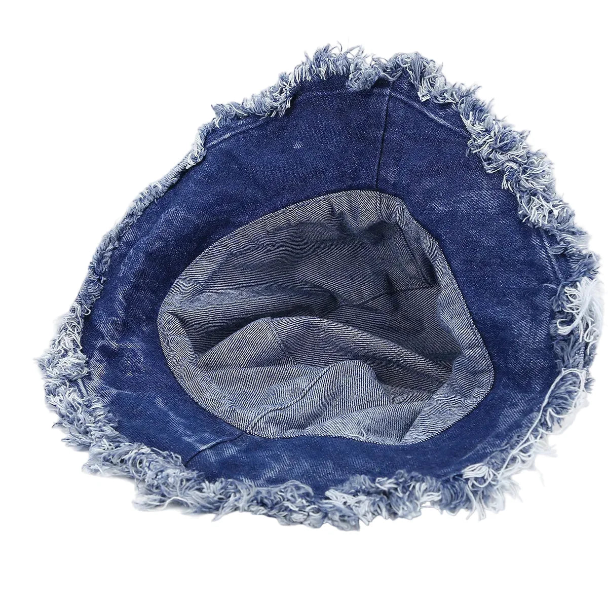 Leyton Retro Ripped Denim Bucket Hat