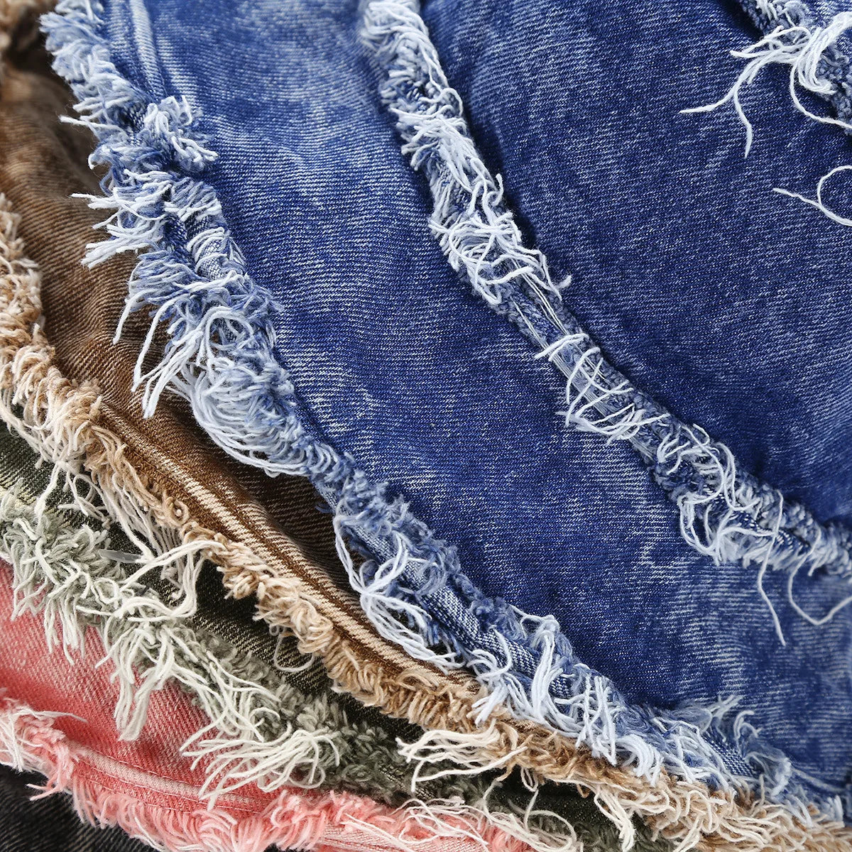 Leyton Retro Ripped Denim Bucket Hat