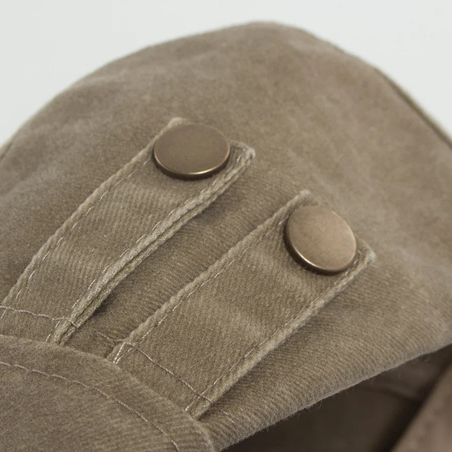 Liverpool Double Botton Washed Cotton Flat Cap