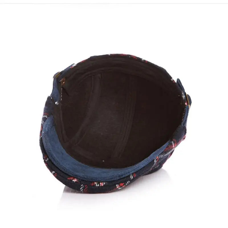 Liverpool Kids Plaid Wool Duckbill Flat Cap