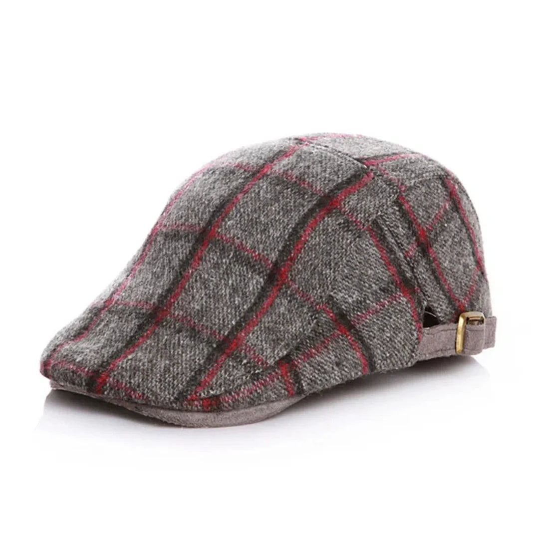 Liverpool Kids Plaid Wool Duckbill Flat Cap