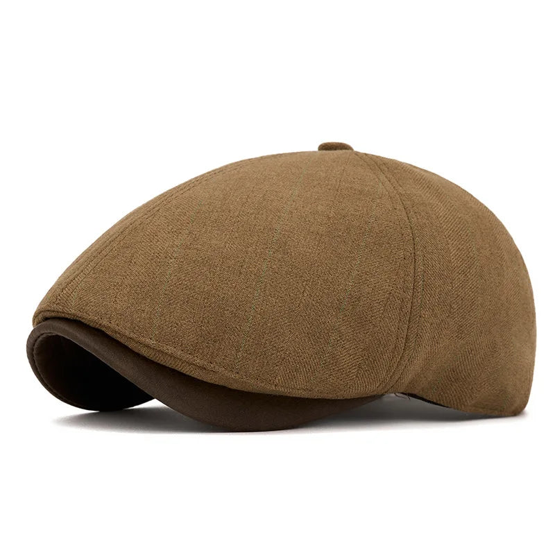 Liverpool Striped 6-Panels Newsboy Cap
