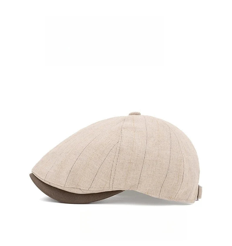 Liverpool Striped 6-Panels Newsboy Cap