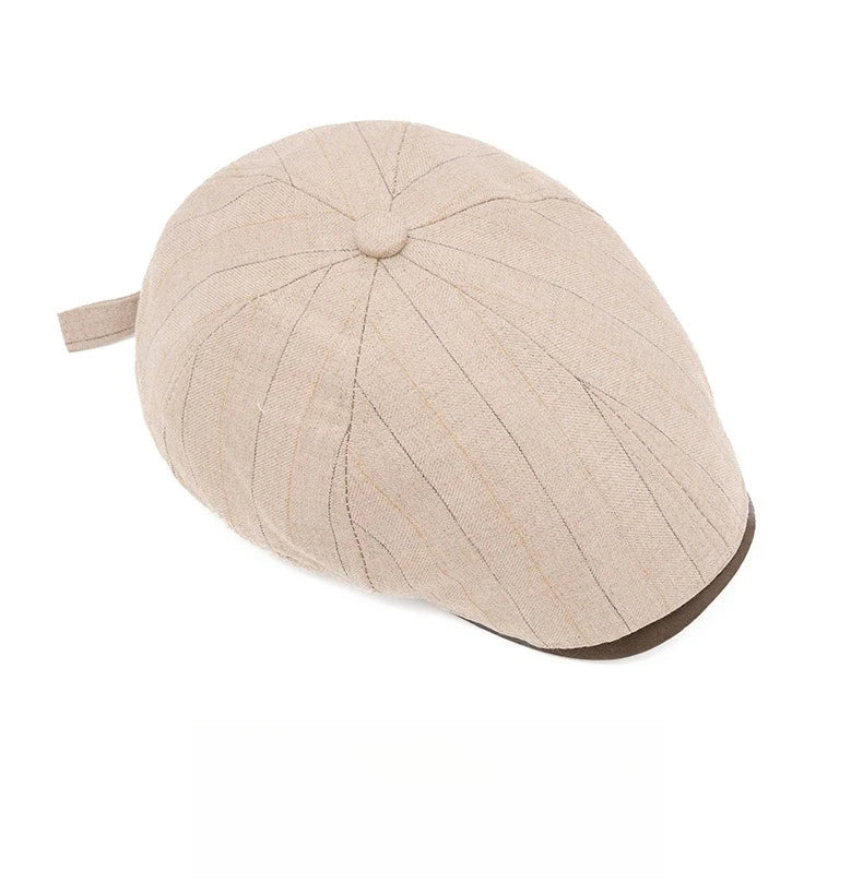 Liverpool Striped 6-Panels Newsboy Cap