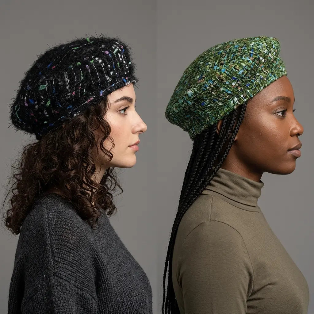 Livorno Women Knitted Wool Beret