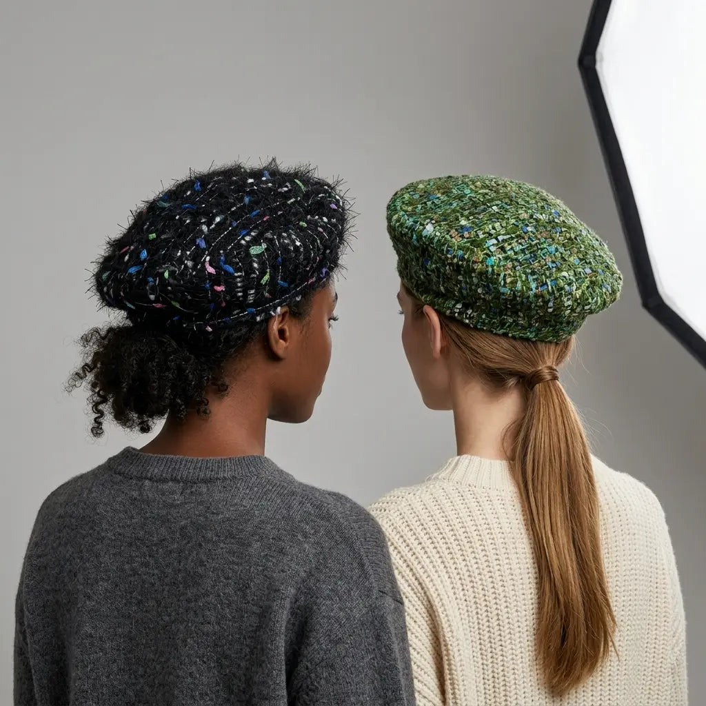 Livorno Women Knitted Wool Beret