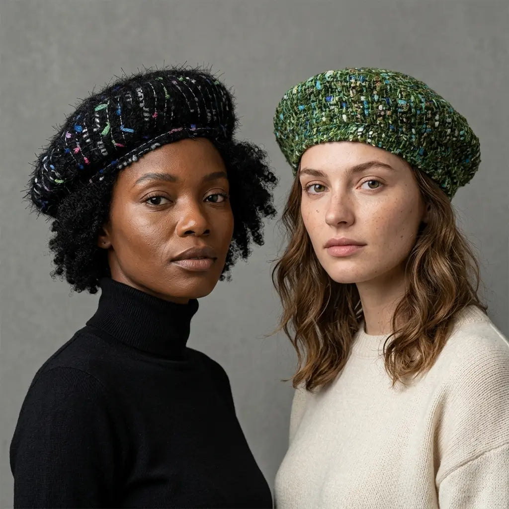 Livorno Women Knitted Wool Beret