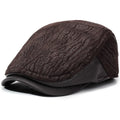 London Winter Earflaps Burned Flat Cap