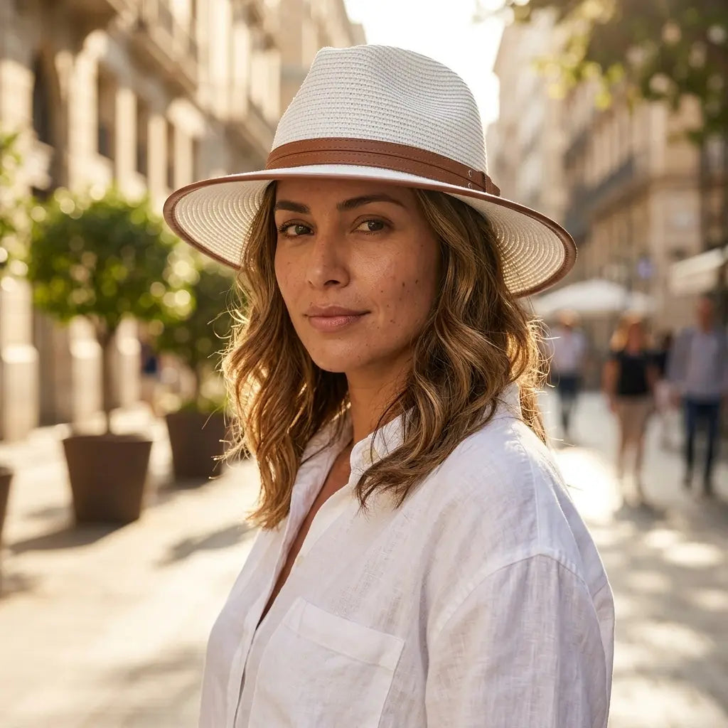 Lorient Summer Straw Fedora Hat
