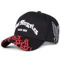Los Angeles Flaming Visor Black Baseball Cap