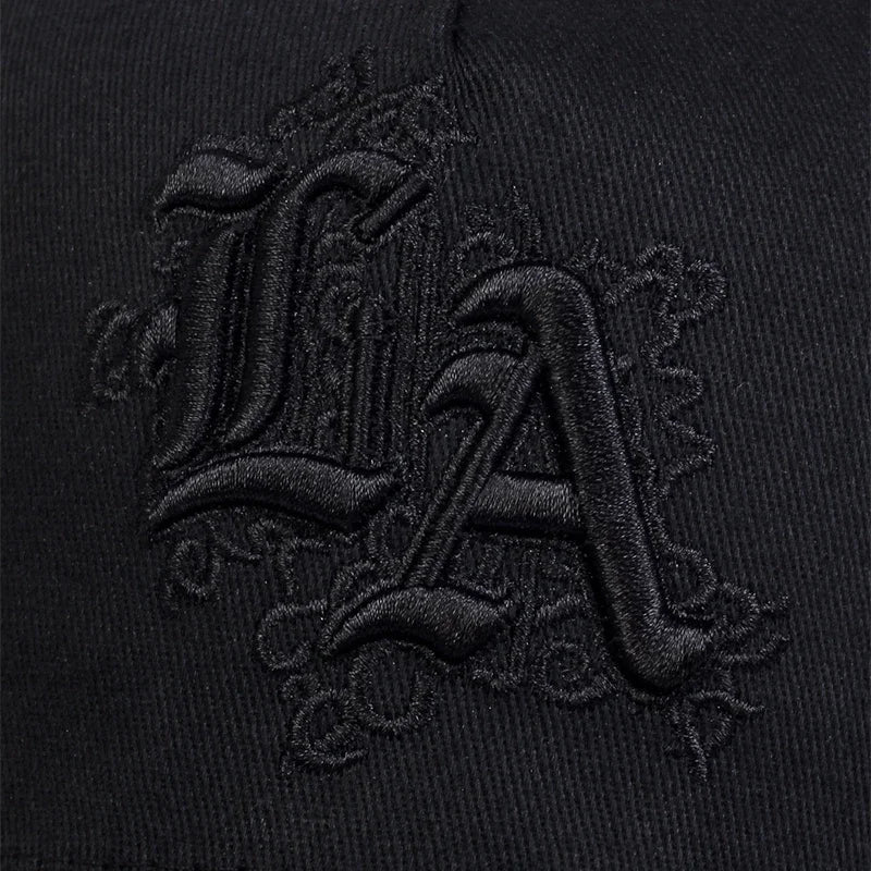 Los Angeles LA Mesh Black Trucker Cap