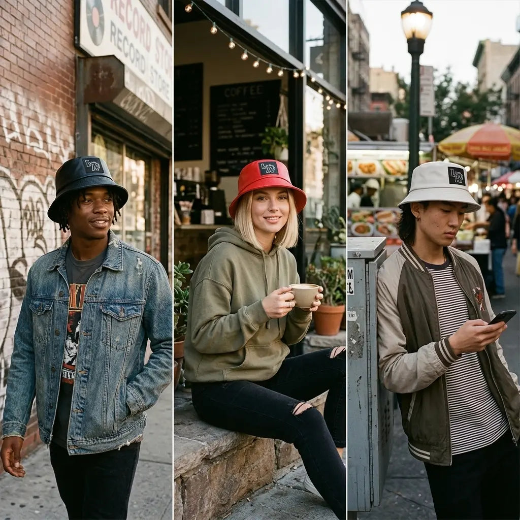 Los Angeles Leather Bucket Hat