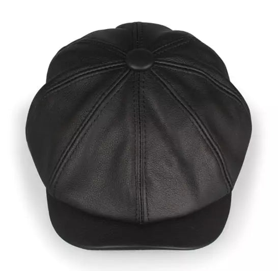 Louis Genuine Leather Newsboy Cap