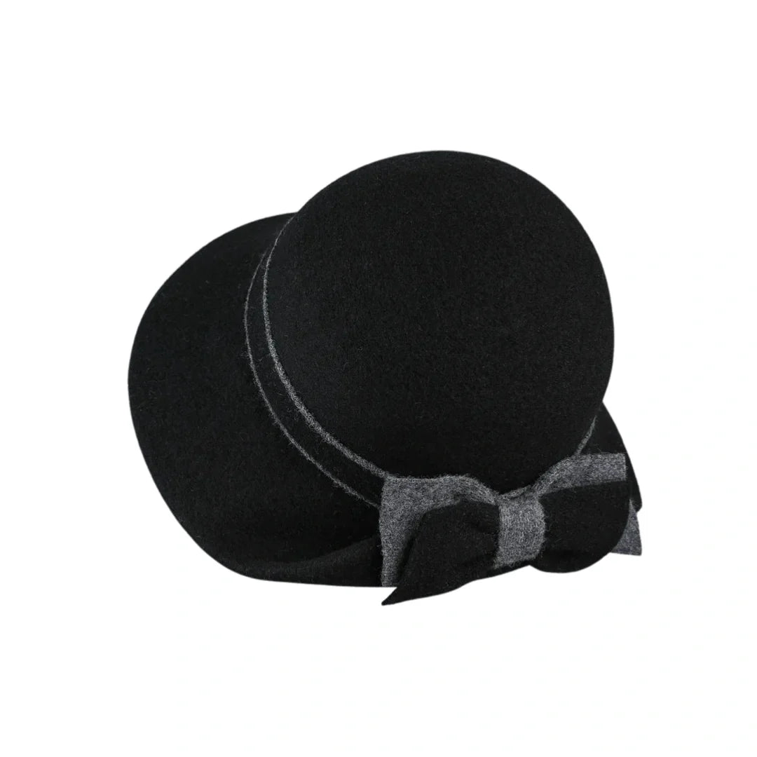 Louise Women Winter Wool Bowknot Cloche Hat