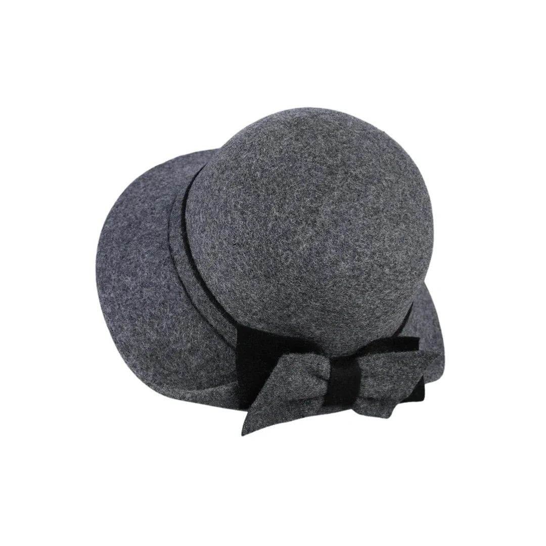 Louise Women Winter Wool Bowknot Cloche Hat