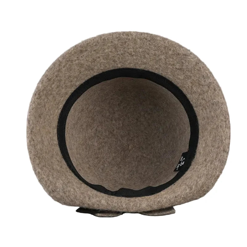 Louise Women Winter Wool Bowknot Cloche Hat