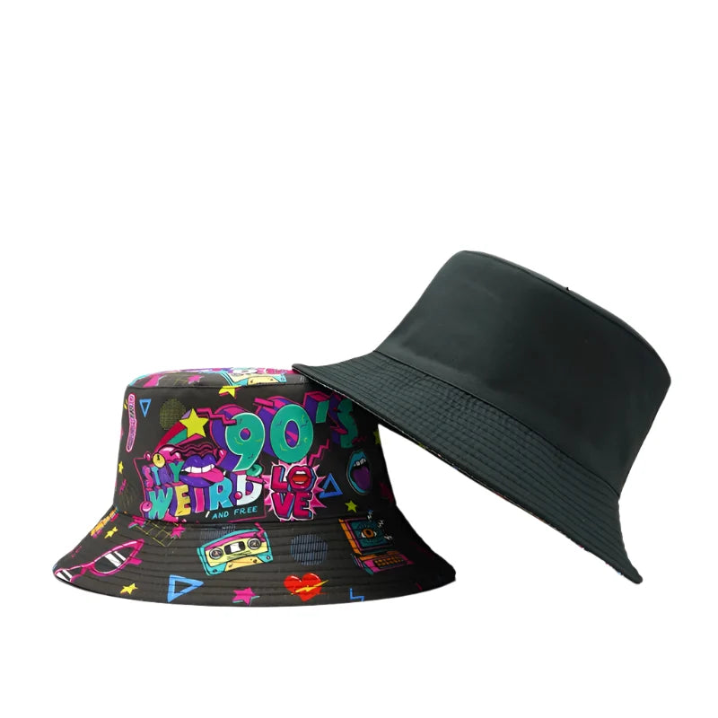 Love 90s Disco Reversible Bucket Hat