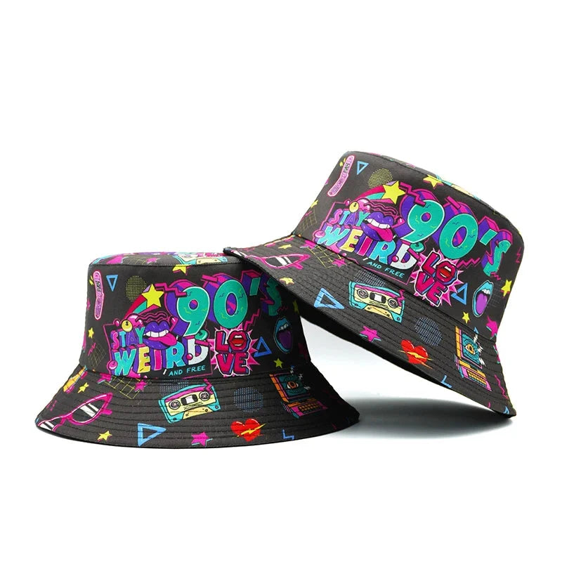 Love 90s Disco Reversible Bucket Hat