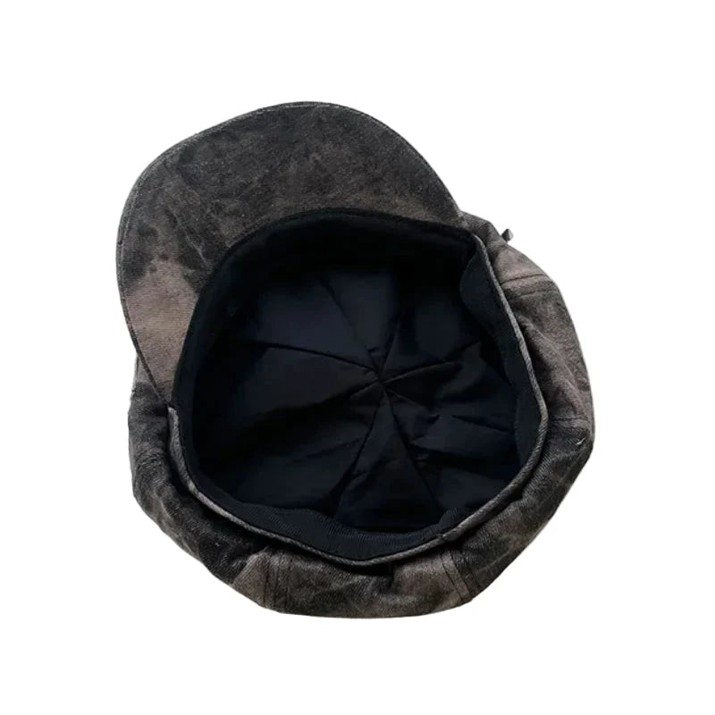 Lydon Punk Star Tie-Dye Newsboy Cap
