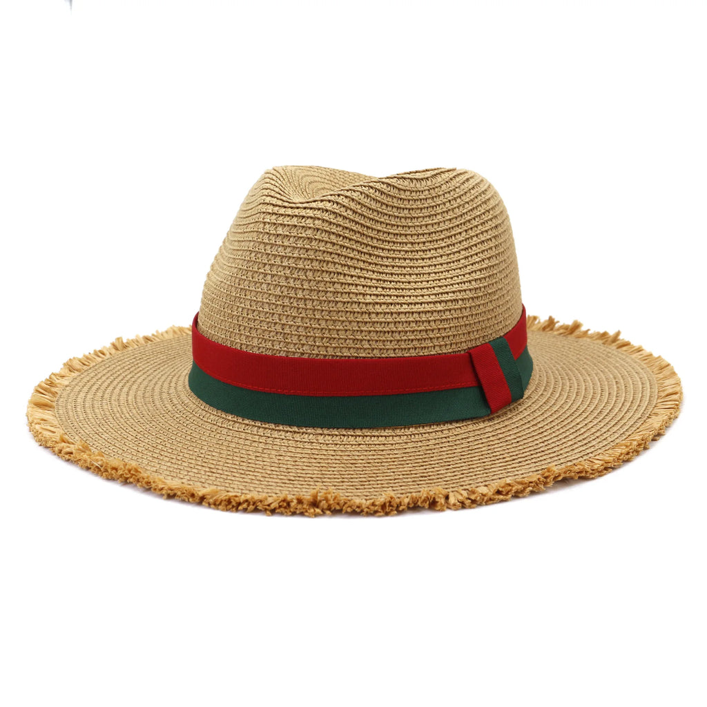 Madeira Summer Straw Fedora Hat