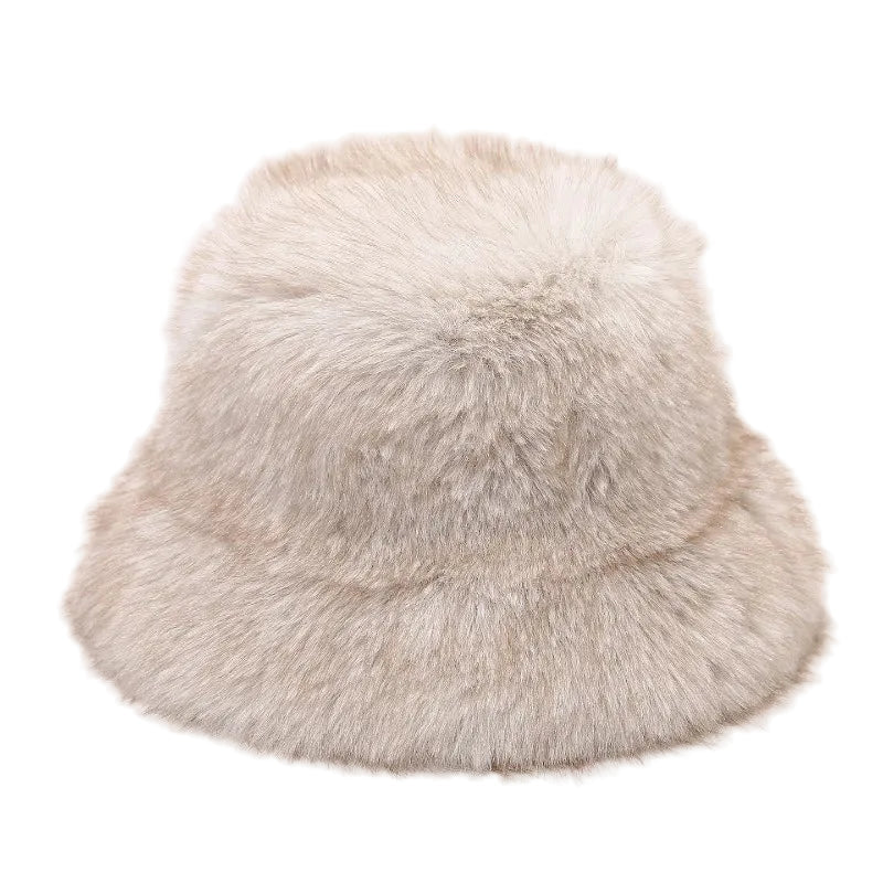 Madison Winter Plain Fur Bucket Hat