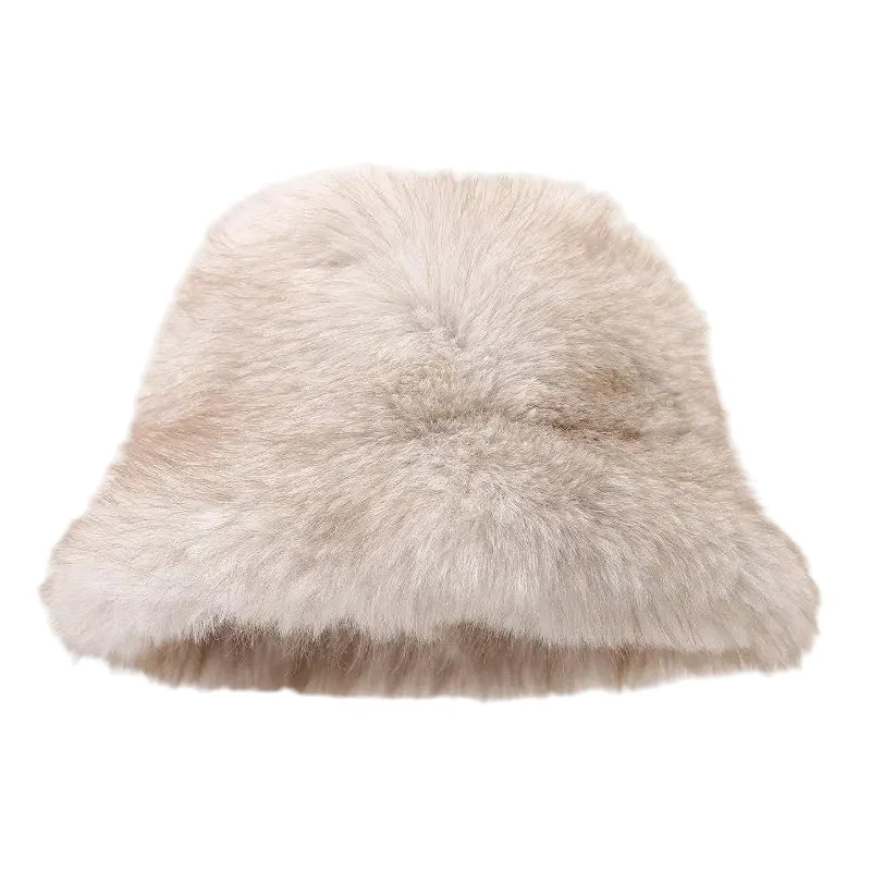 Madison Winter Plain Fur Bucket Hat