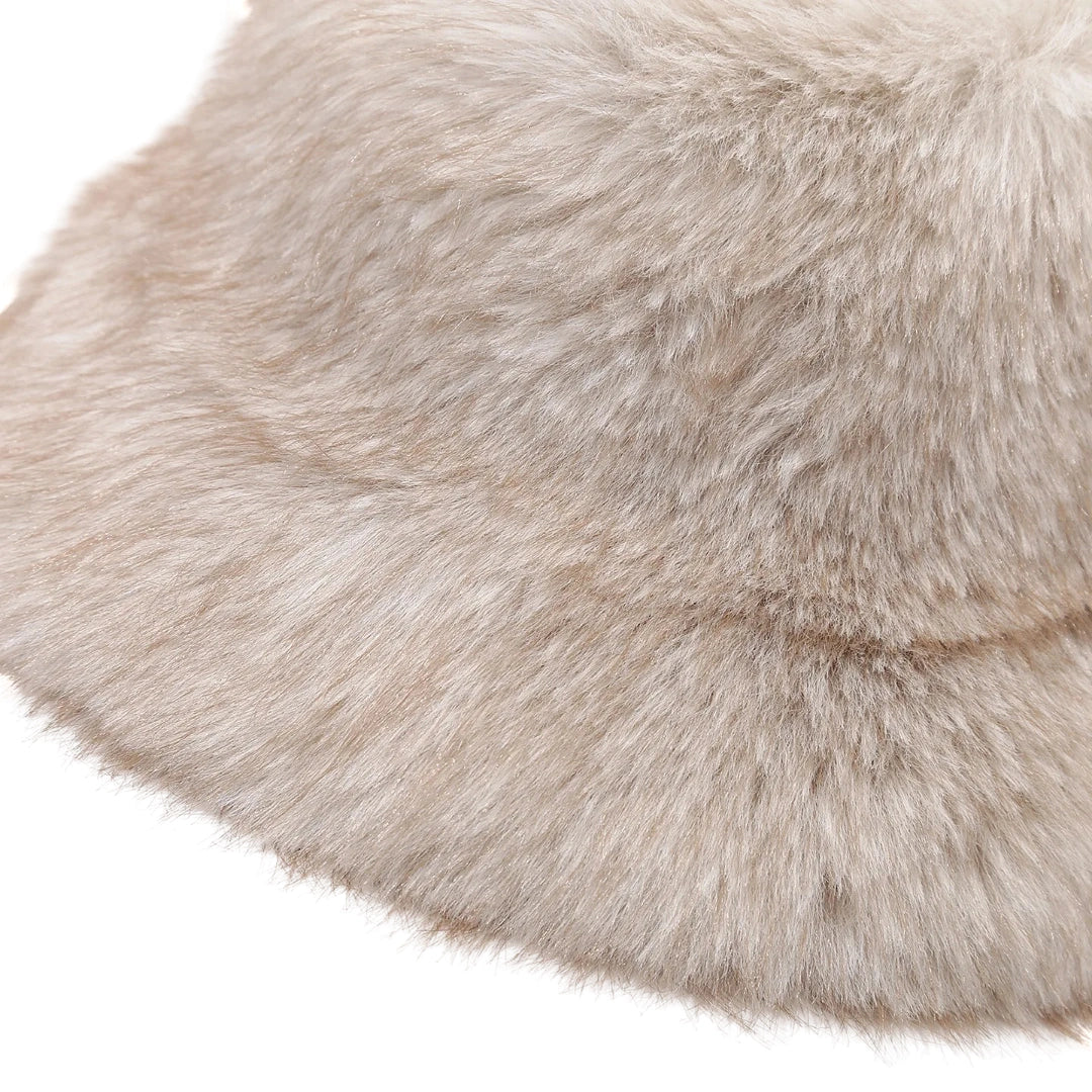 Madison Winter Plain Fur Bucket Hat