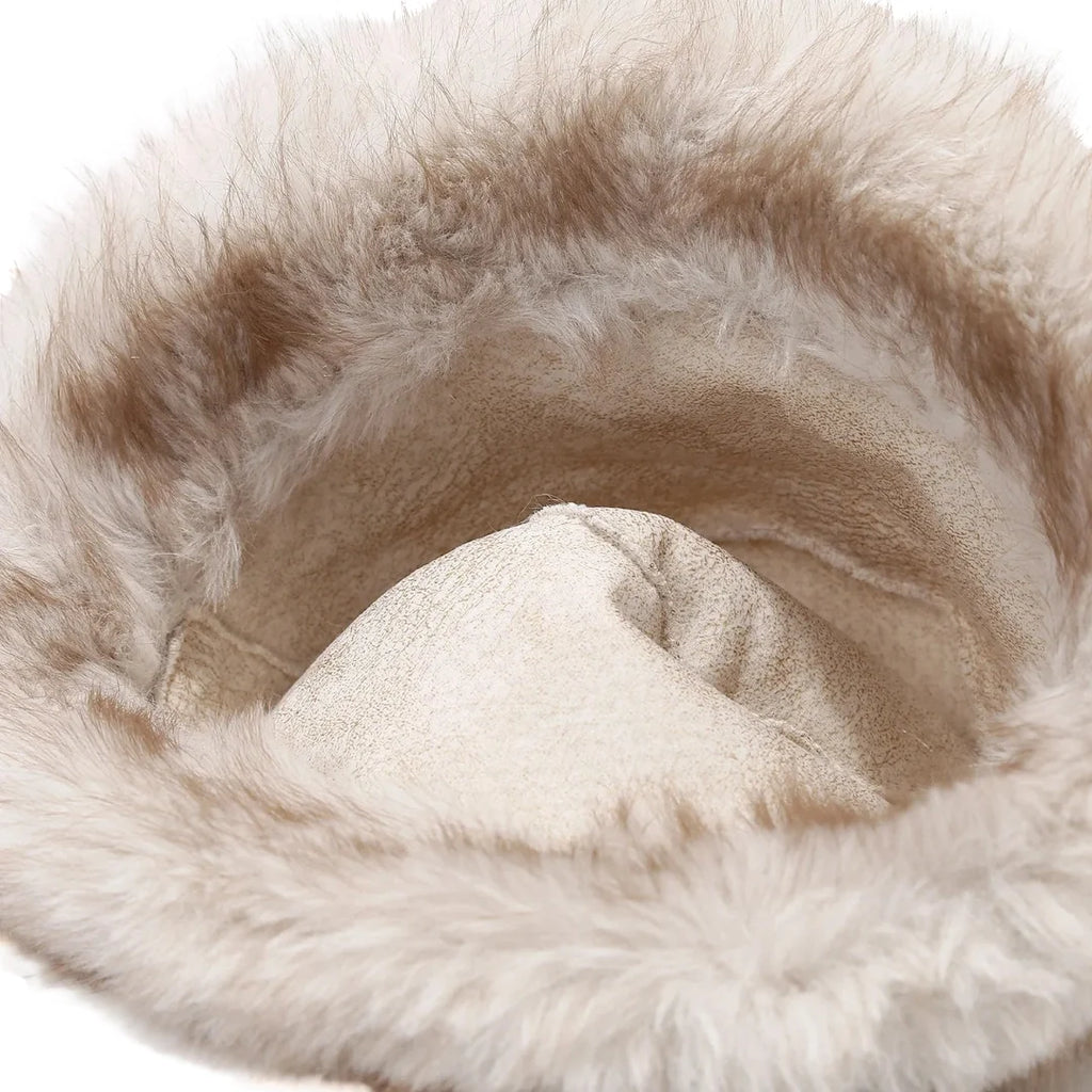 Madison Winter Plain Fur Bucket Hat