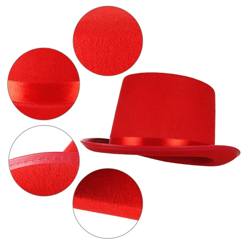 Magician Halloween Felt Top Hat