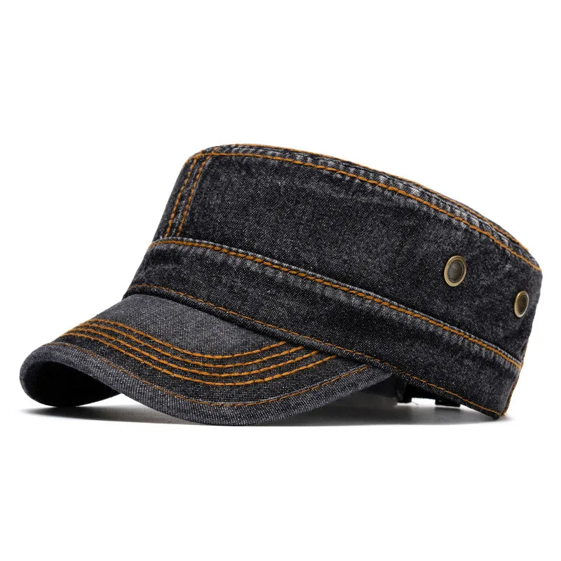Maine Vintage Denim Army Cap