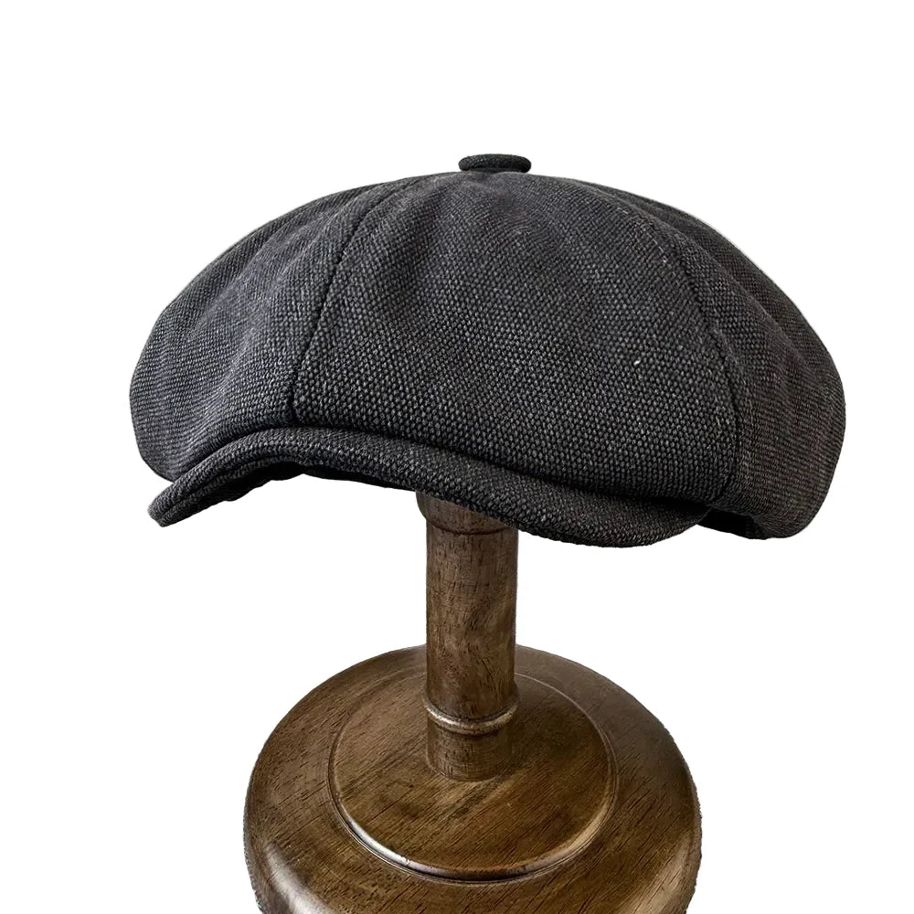 Malham Vintage Denim 8-Panels Newsboy Cap