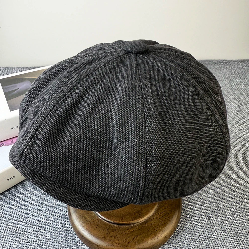 Malham Vintage Denim 8-Panels Newsboy Cap