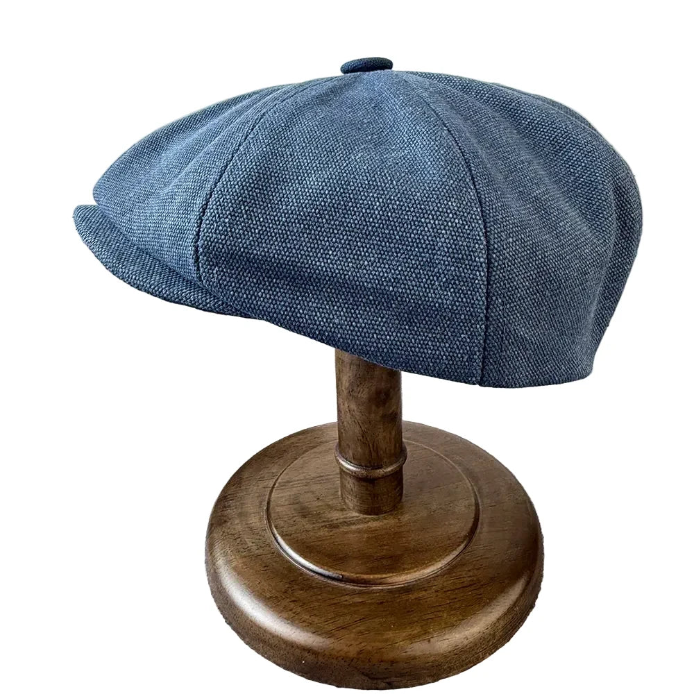Malham Vintage Denim 8-Panels Newsboy Cap