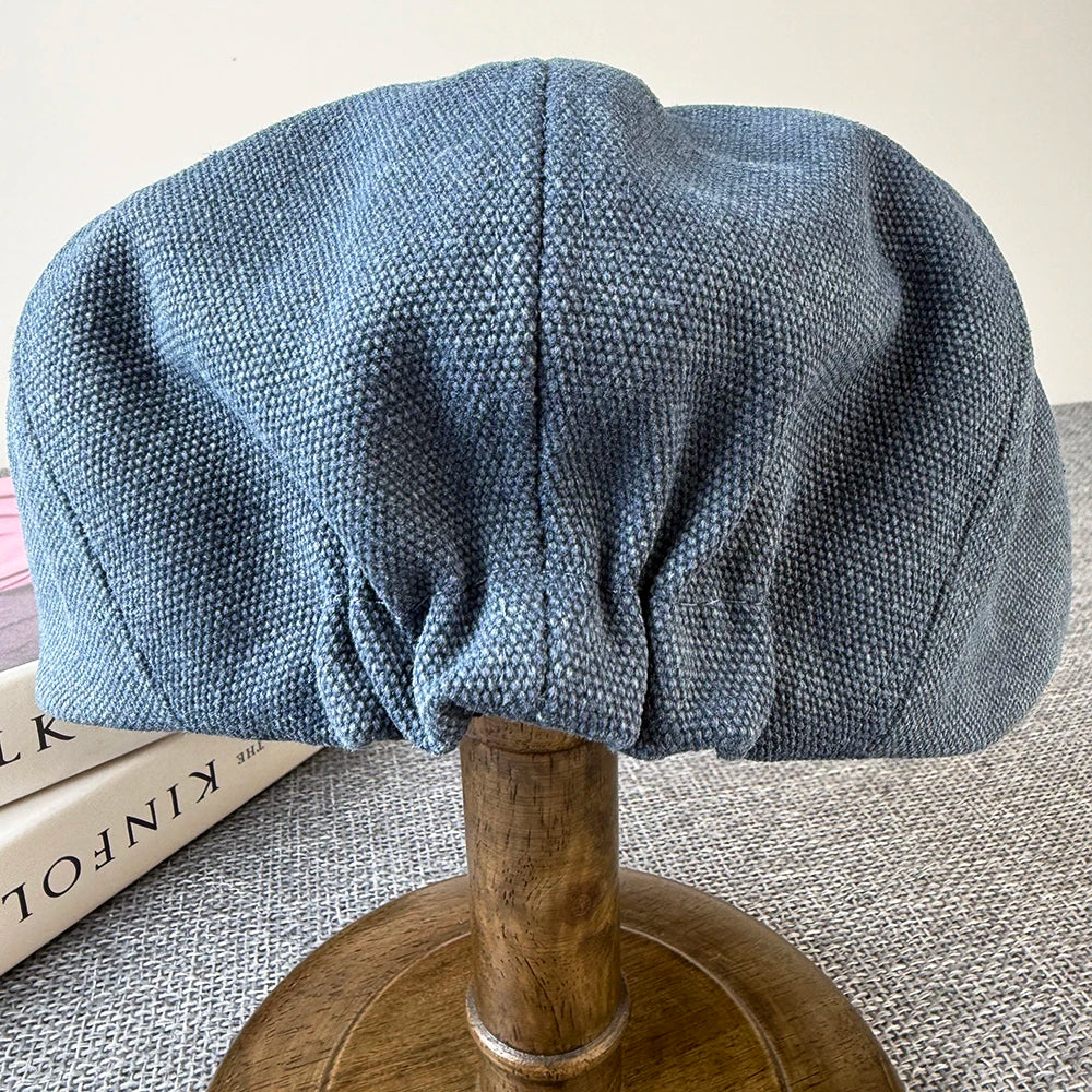Malham Vintage Denim 8-Panels Newsboy Cap