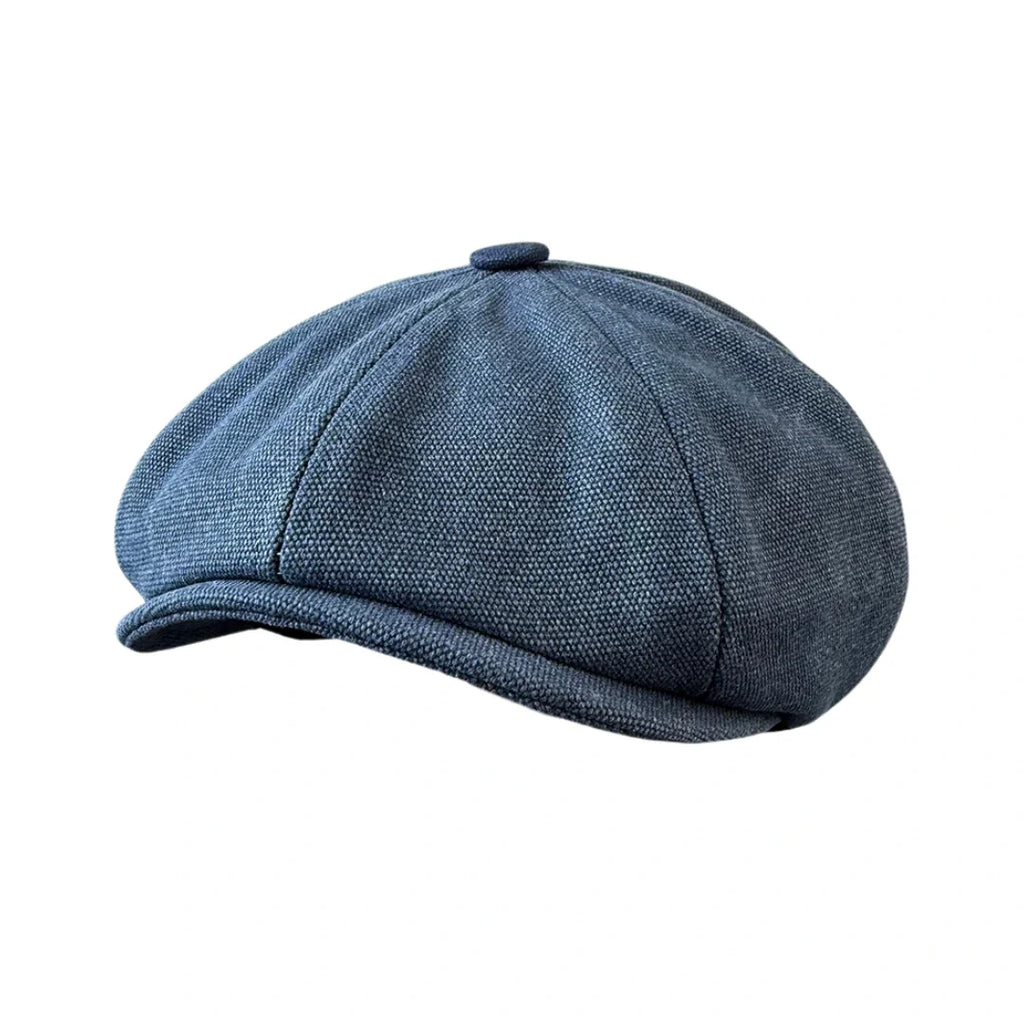 Malham Vintage Denim 8-Panels Newsboy Cap